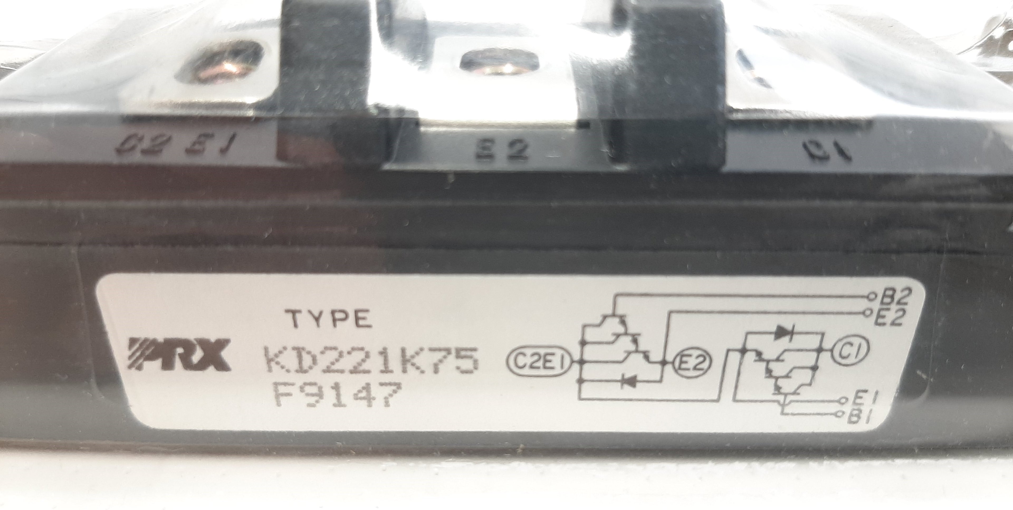 Powerex KD221K75 Dual Darlington Transistor Module 75A
