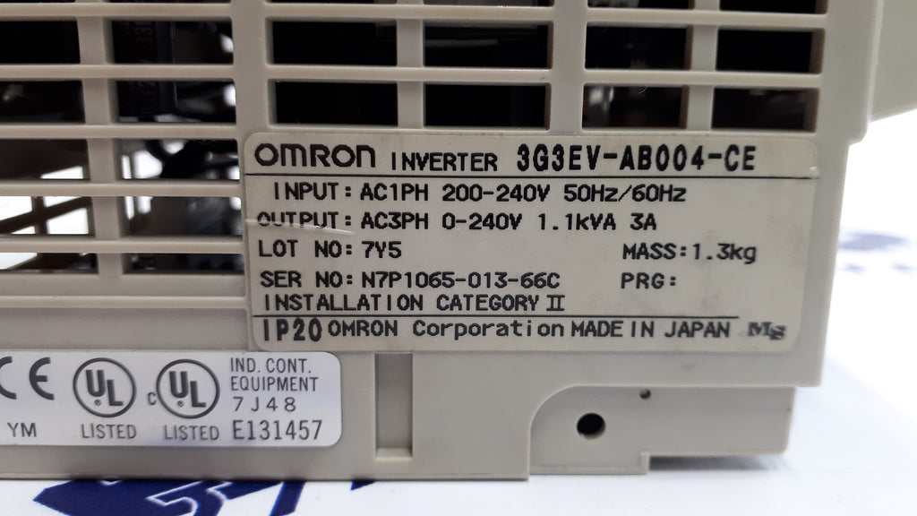 Omron 3G3EV-AB004-CE Inverter 0.4kW