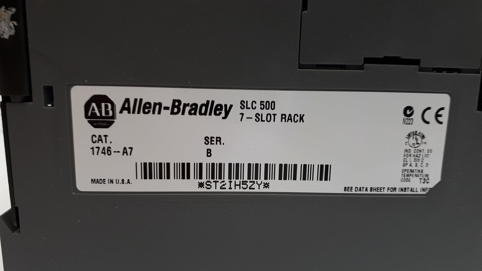 Allen-Bradley 1746-A7 SLC-500 7 Slot Rack