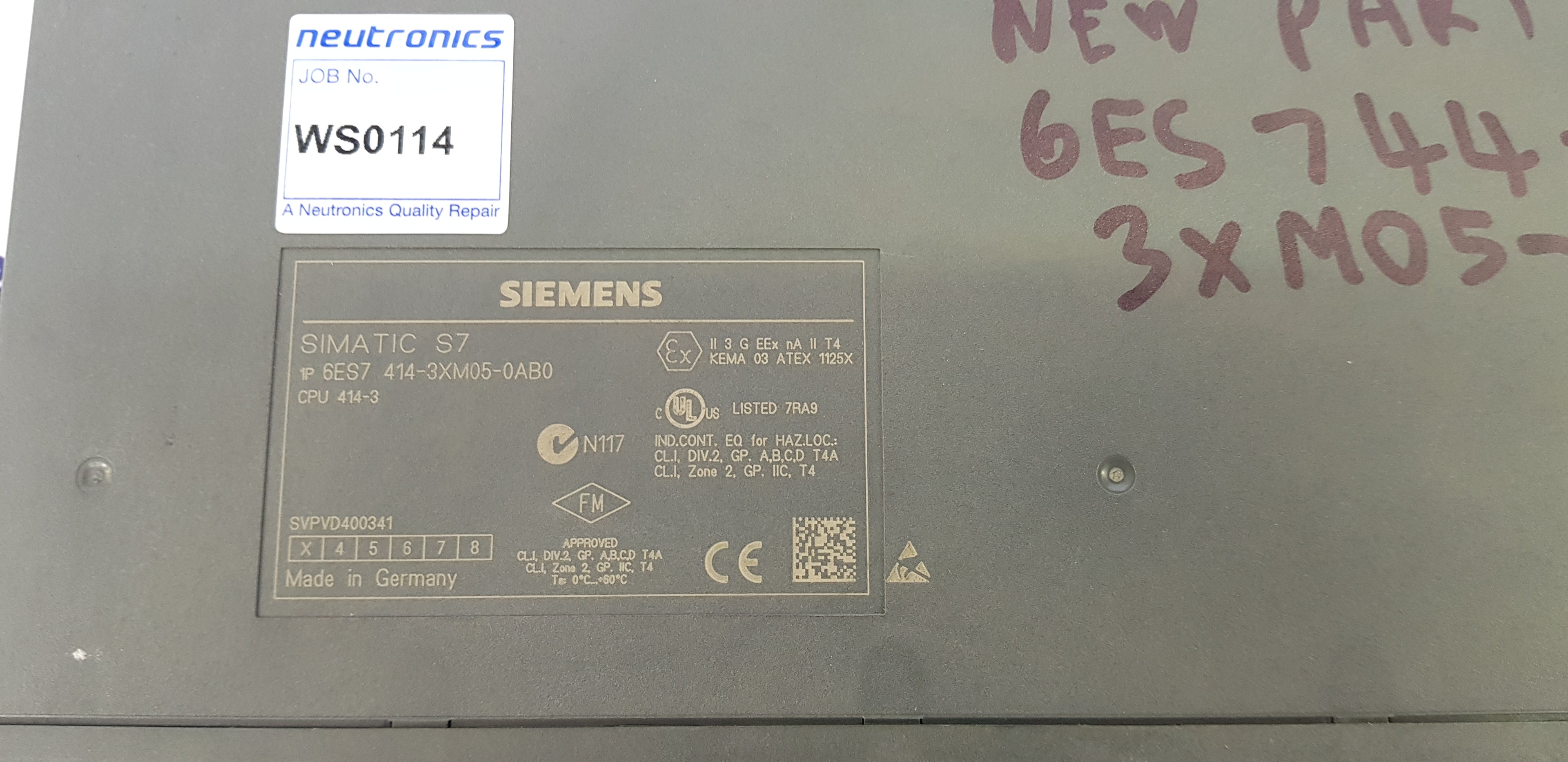 Siemens 6ES7 414-3XM05-0AB0