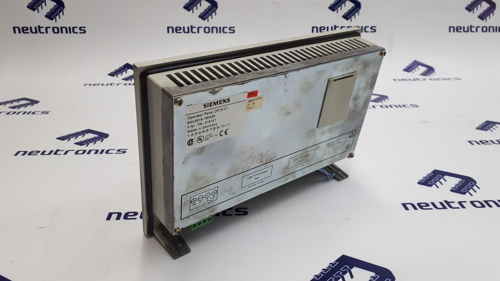 Siemens 6AV 3515-1MA20 Simatic OP15/C1 4 Line Display Operator Panel
