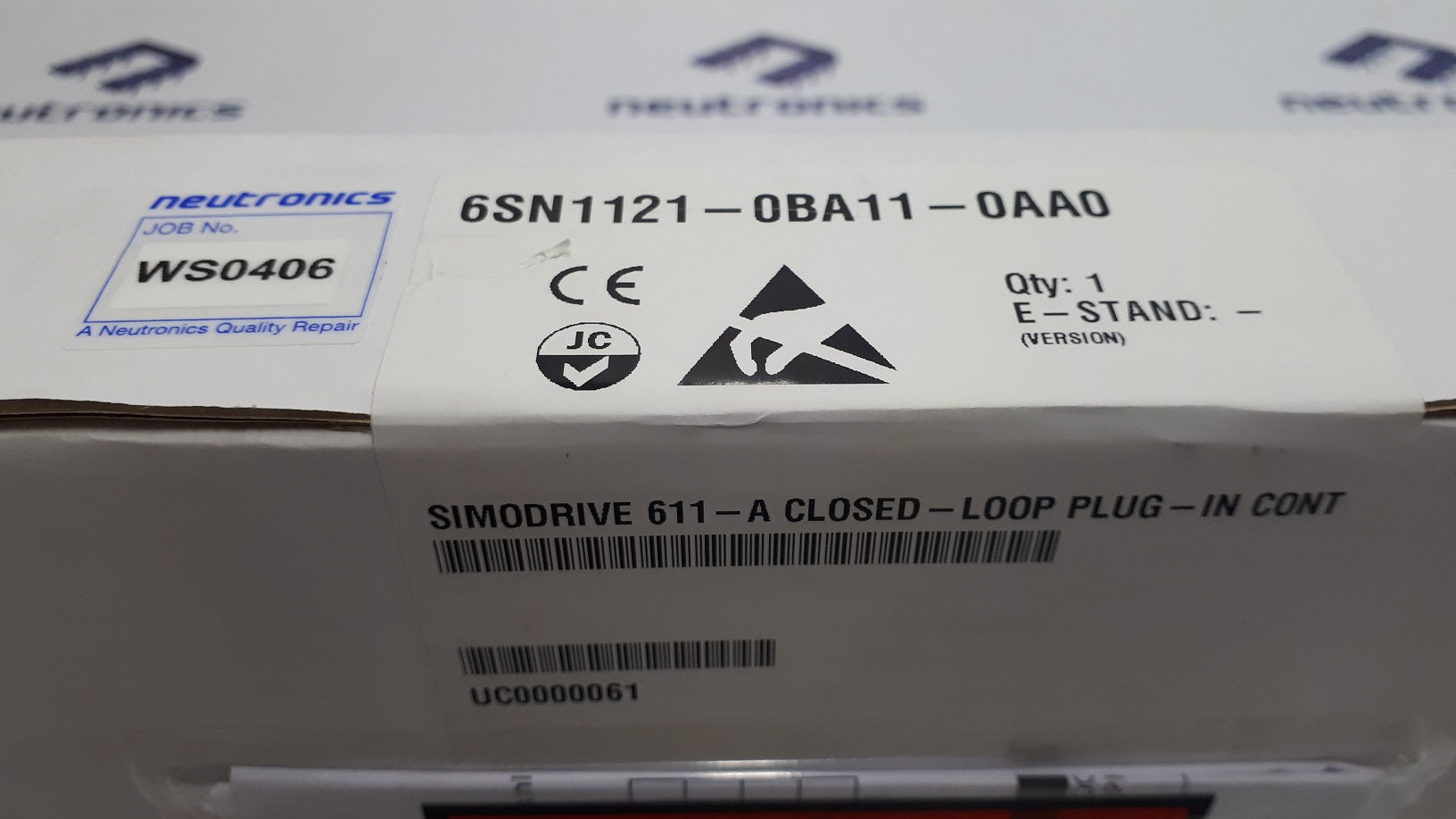 Siemens 6SN1121-0BA11-0AA0 Simodrive 611 - Axis Module