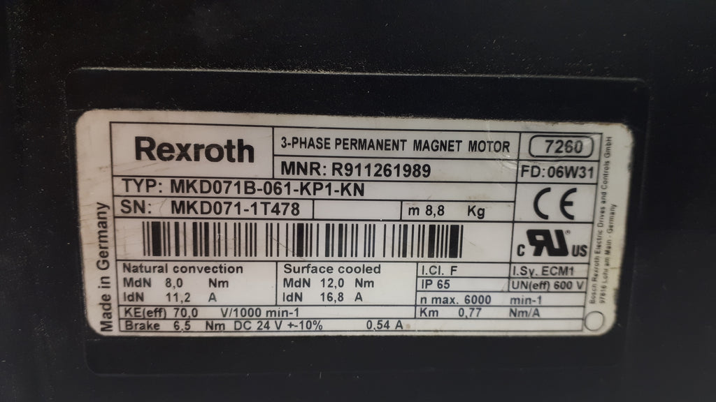 Rexroth MKD071B-061-KPI-KN Motor