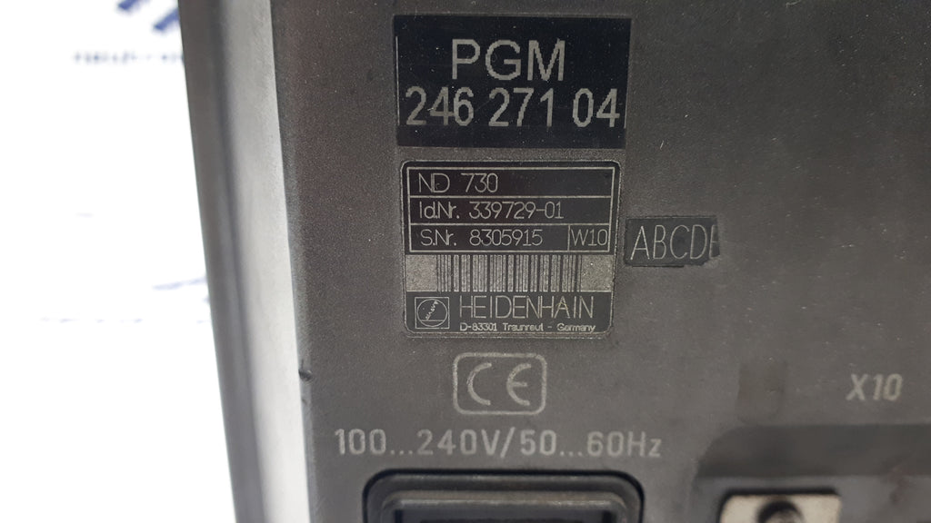 Heidenhain ND 730 PGM 246 271 04 Position Display Unit (Back only)