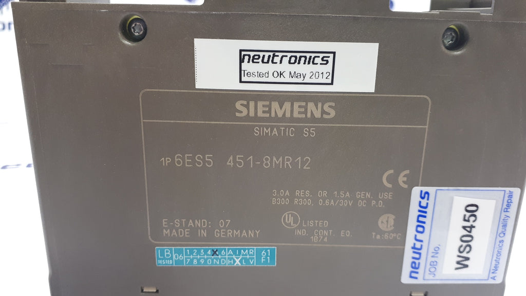 Siemens 6ES5 451-8MR12 Simatic S5 Digital Output Module