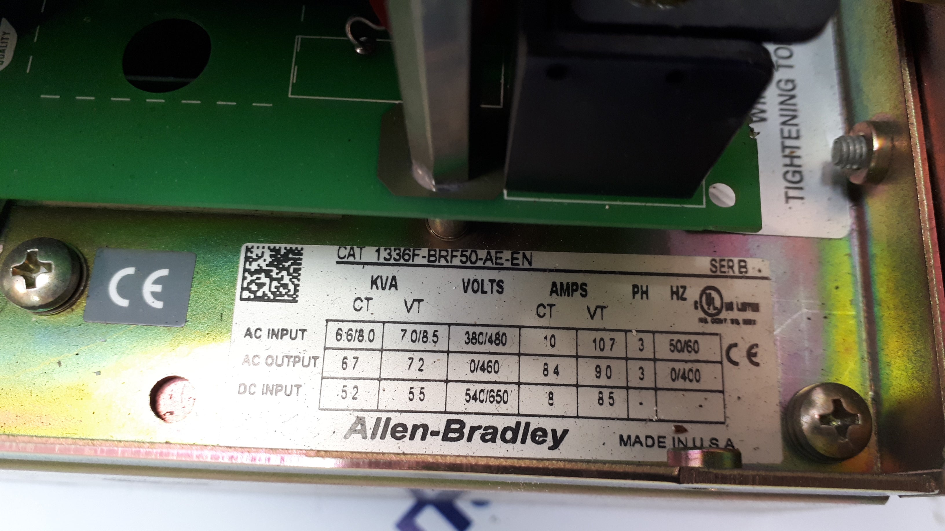 Allen-Bradley 1336F-BRF50-AE-EN 1336 Force 3.7kW 5HP 460V AC Drive