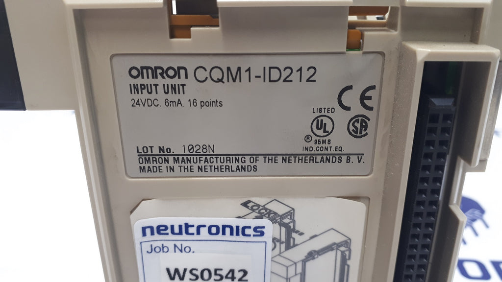 Omron CQM1-ID212 16 Channel DC Input Module (No Terminal Strip)
