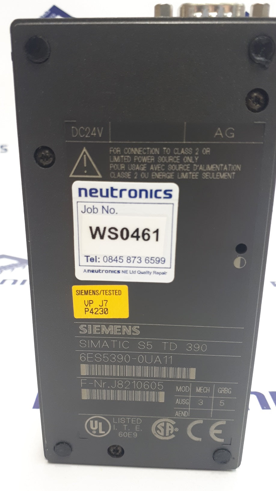 Siemens 6ES5 390-0UA11 Simatic TD390 Text display