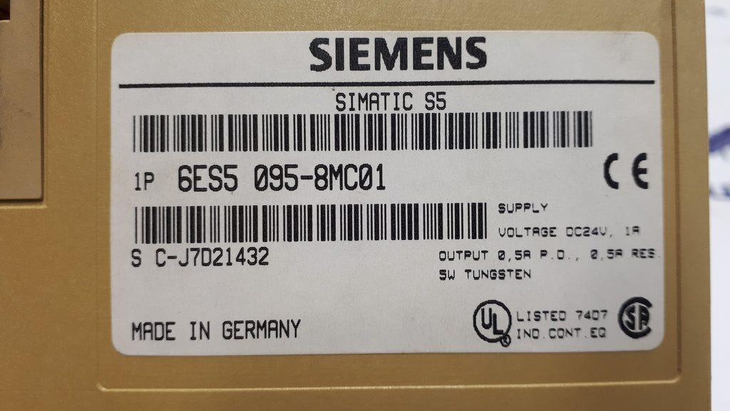 Siemens 6ES5 095-8MC01 Simatic S5 CPU