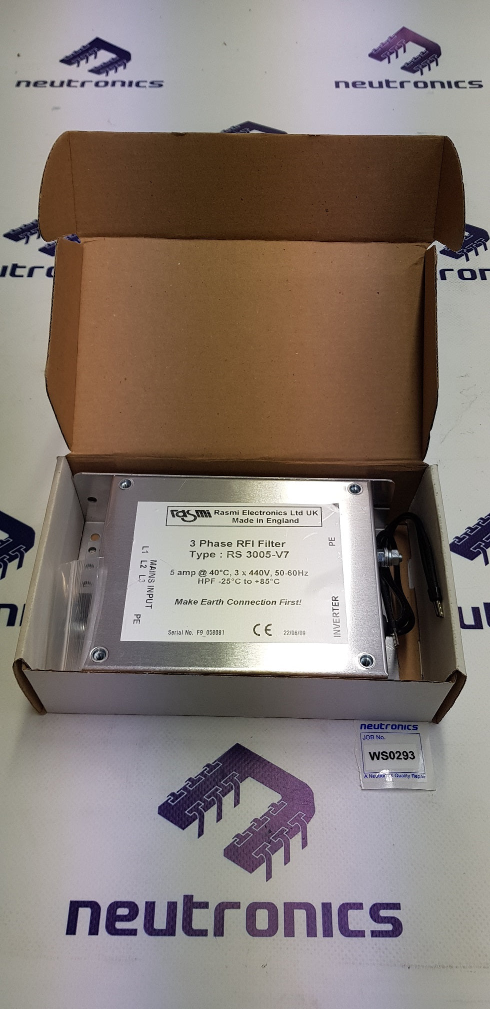 Rasmi RS3005-V7 3-Phase RFI Filter