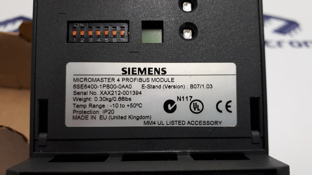 Siemens 6SE6400-IPB00-0AA0 Micromaster 4 Profibus Module