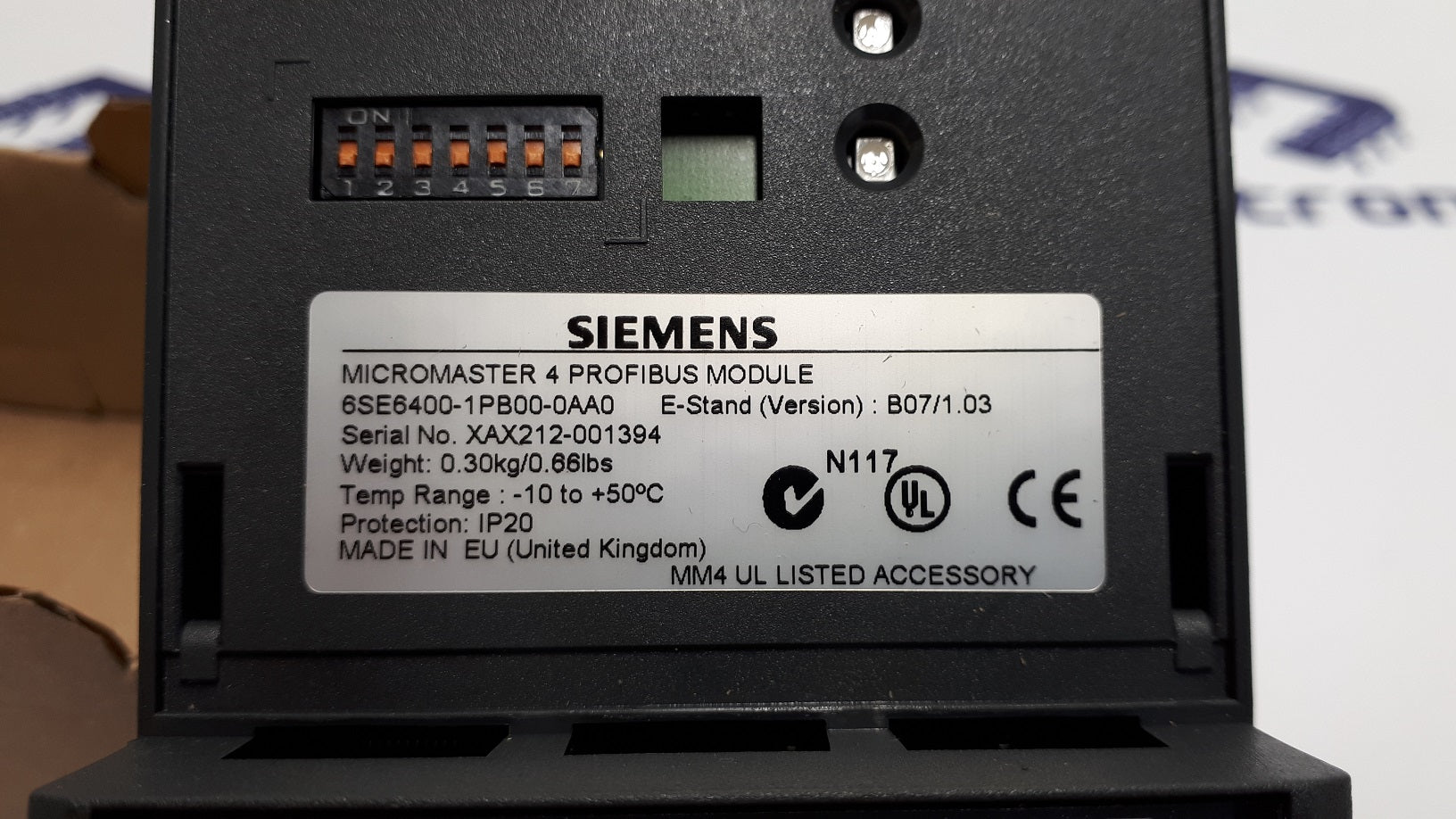 Siemens 6SE6400-IPB00-0AA0 Micromaster 4 Profibus Module