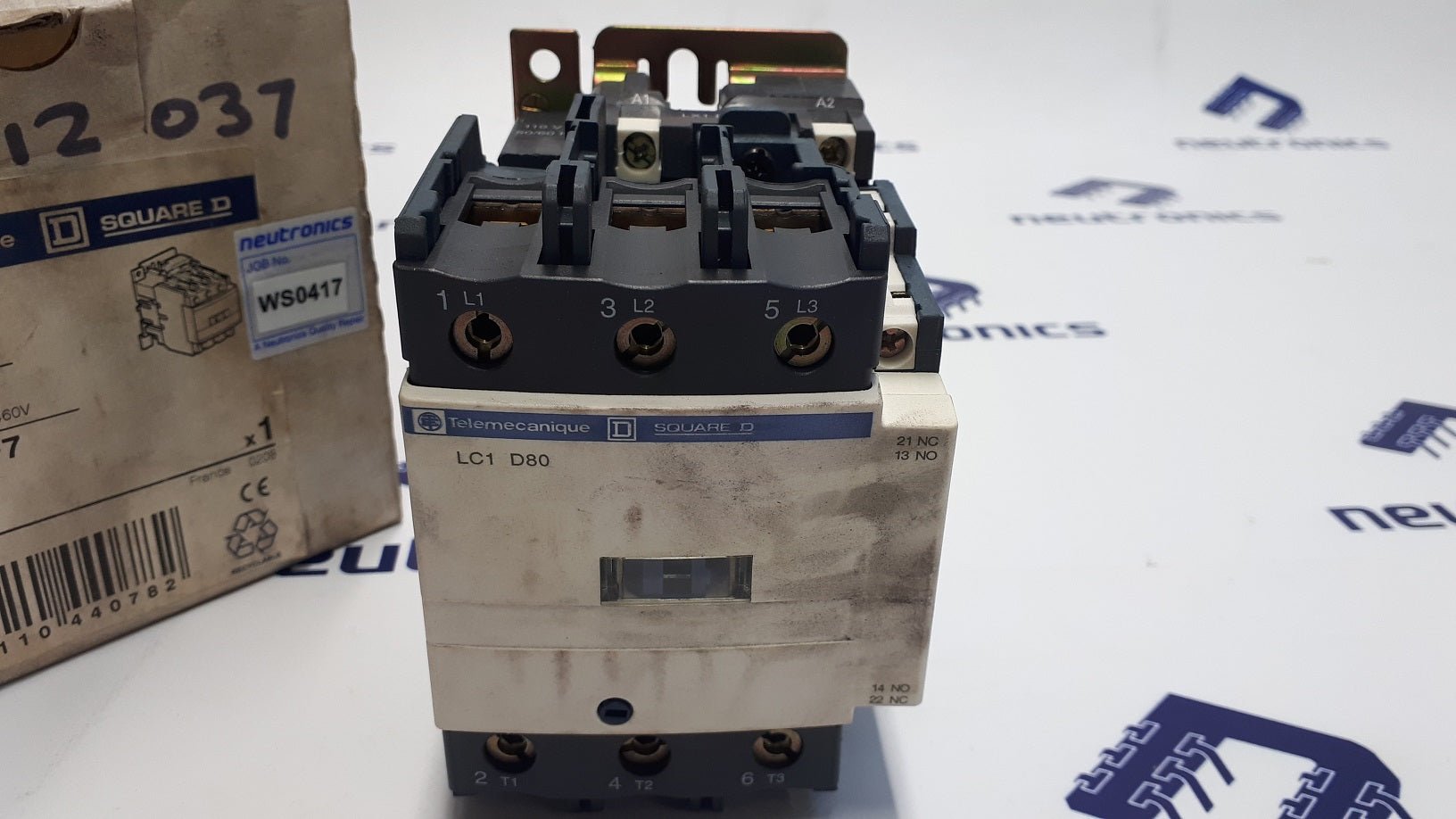 Telemecanique LC1 D80 F7 Schneider TeSys IEC Contactor 65A