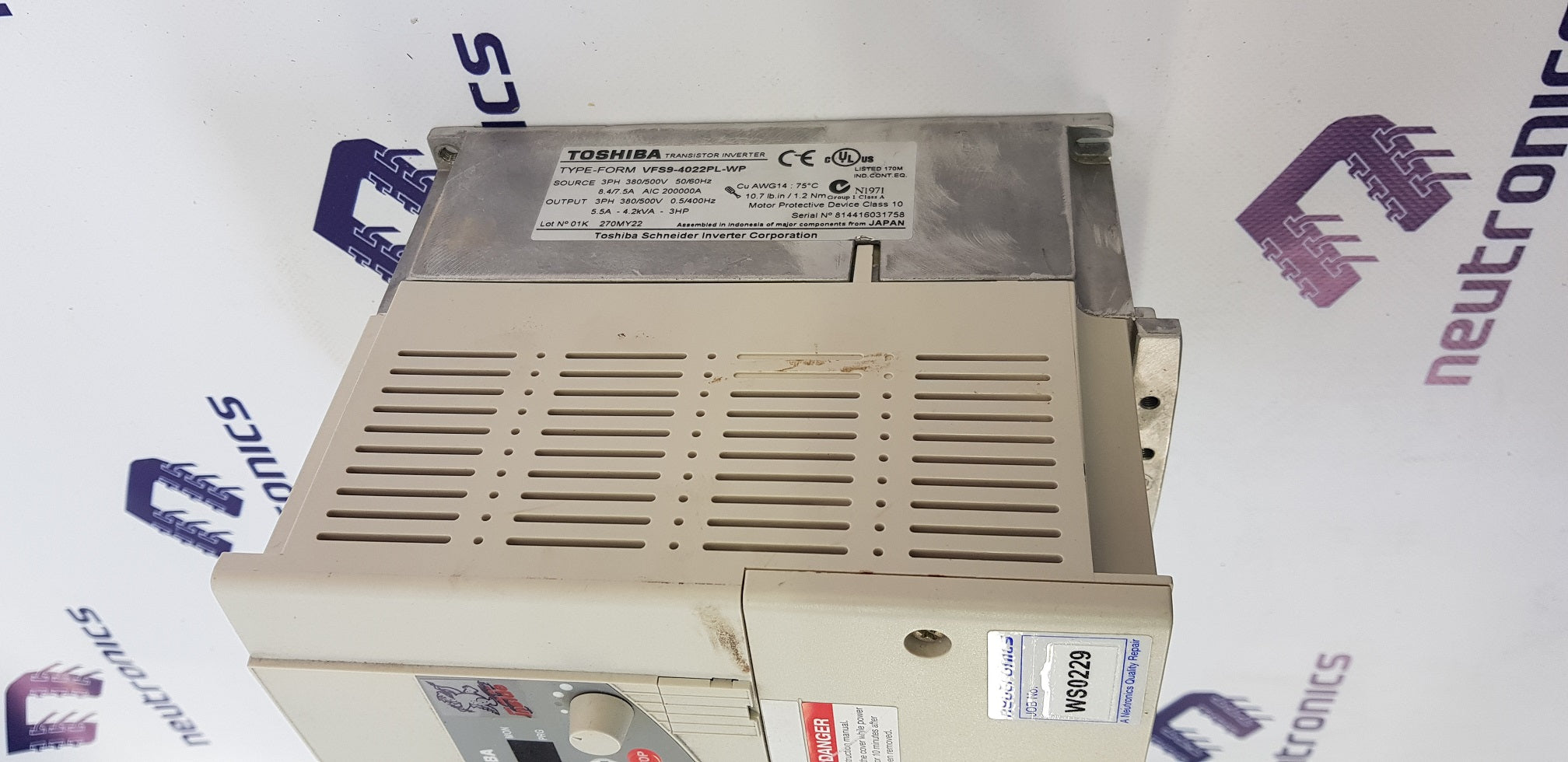 Toshiba VFS9-4022PL-WP Inverter