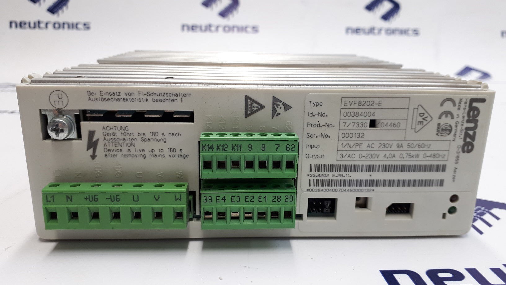Lenze EVF8202-E Inverter 0.75kW