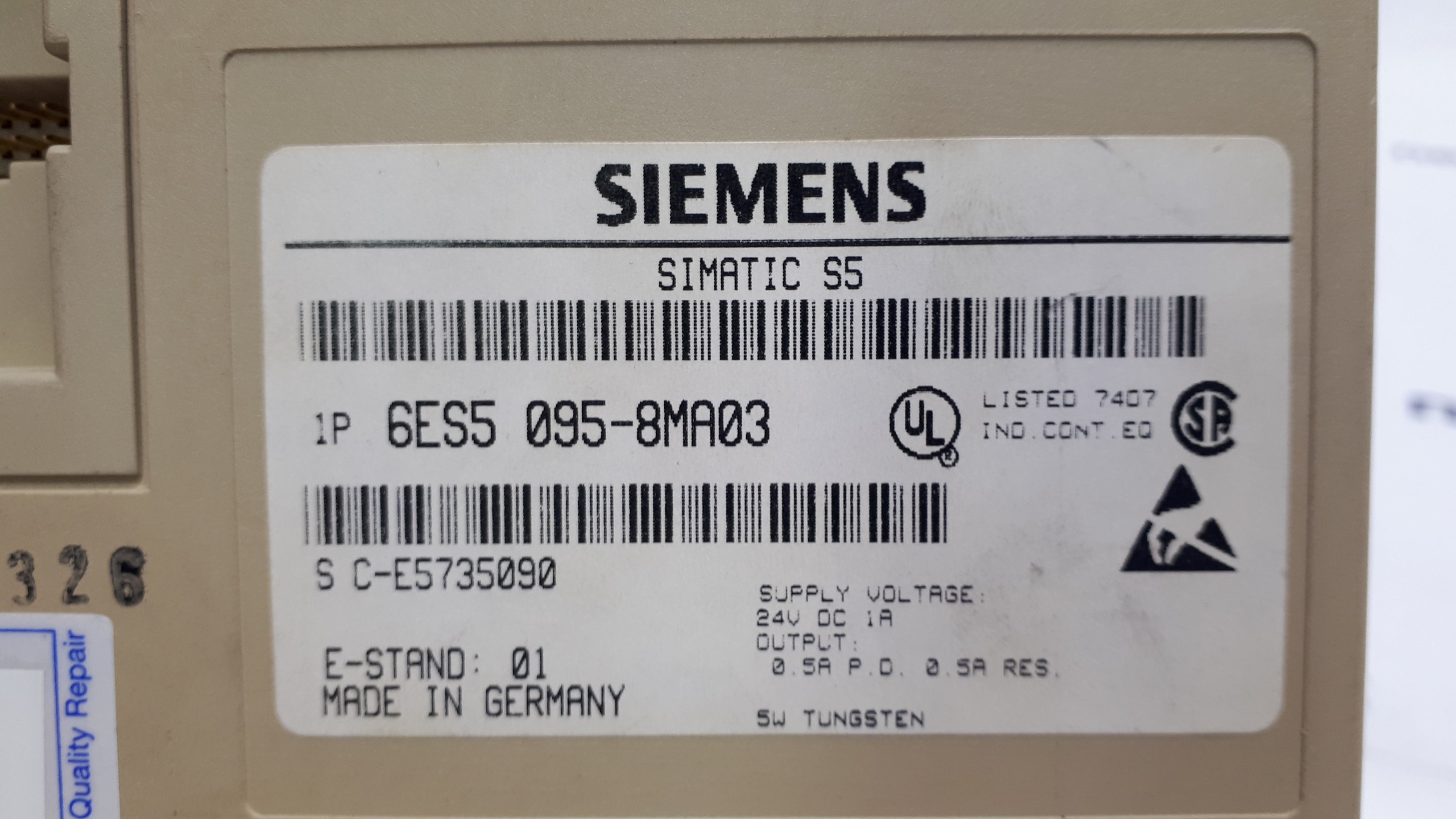 Siemens 6ES5 095-8MA03 Simatic S5 CPU