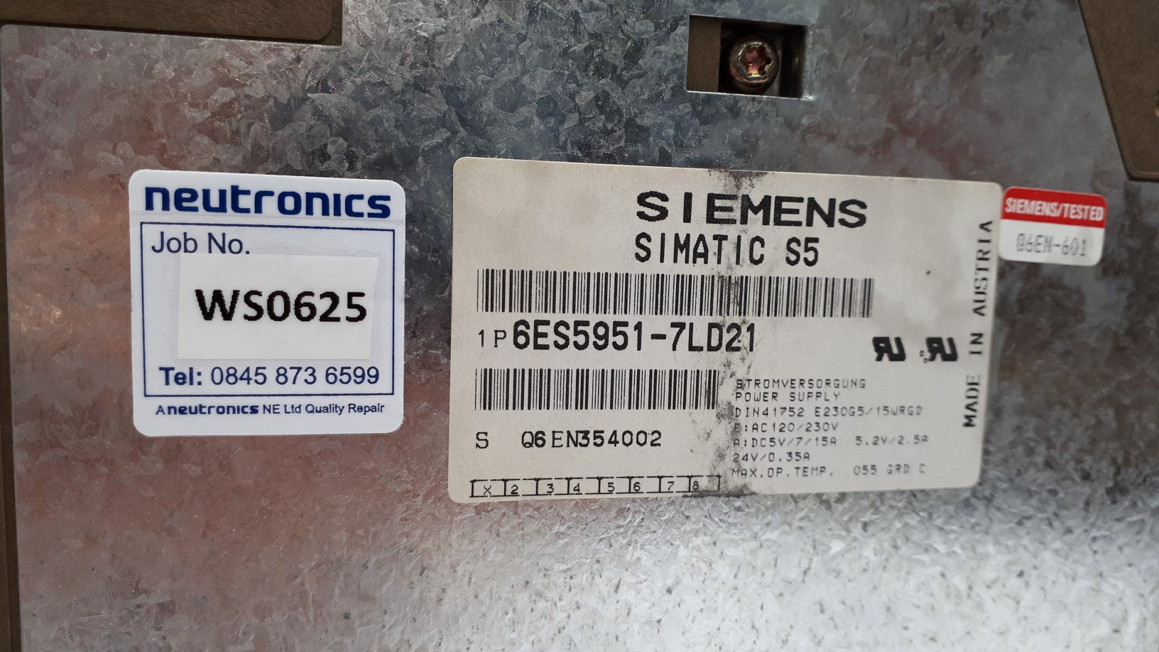 Siemens 6ES5 951-7LD21 Siemens S5 PS951 Power Supply Module