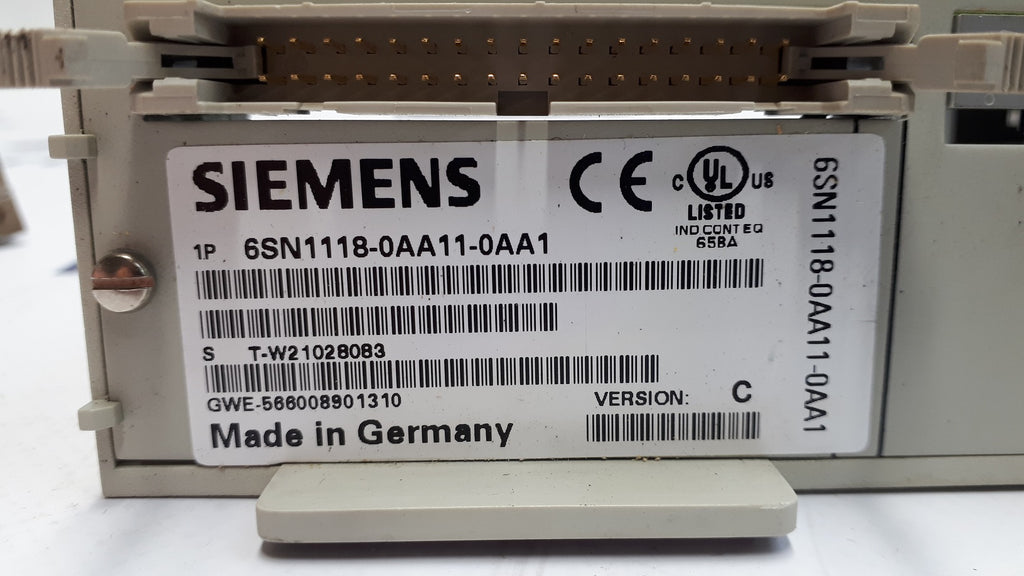 Siemens 6SN1118-0AA11-0AA1 Simodrive 611-A 1 Axis Plugin Control Card