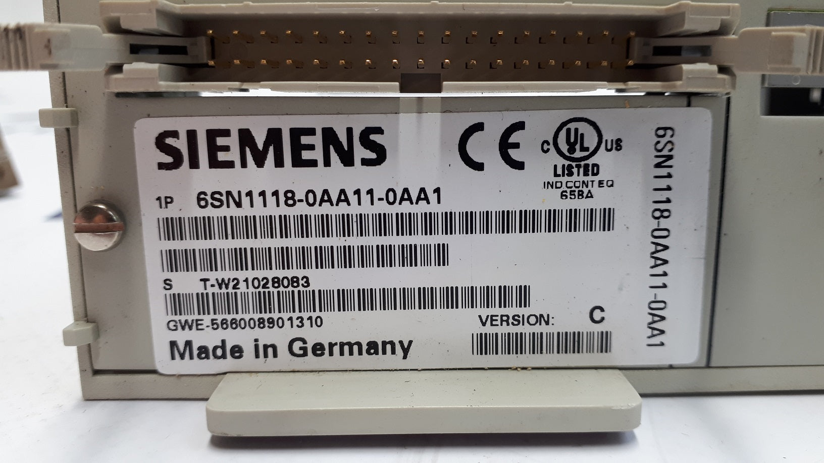 Siemens 6SN1118-0AA11-0AA1 Simodrive 611-A 1 Axis Plugin Control Card