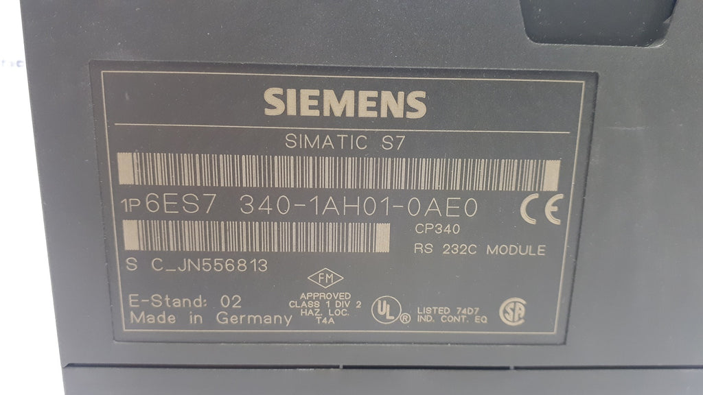 Siemens 6ES7 340-1AH01-0AE0 Simatic S7-300 CP 340 Communications Module