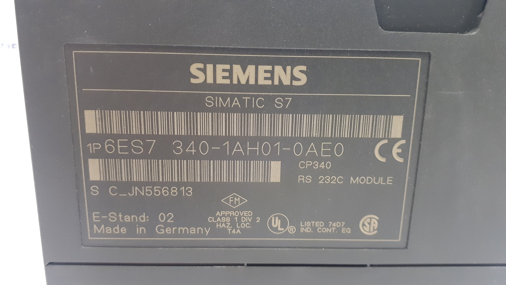 Siemens 6ES7 340-1AH01-0AE0 Simatic S7-300 CP 340 Communications Module