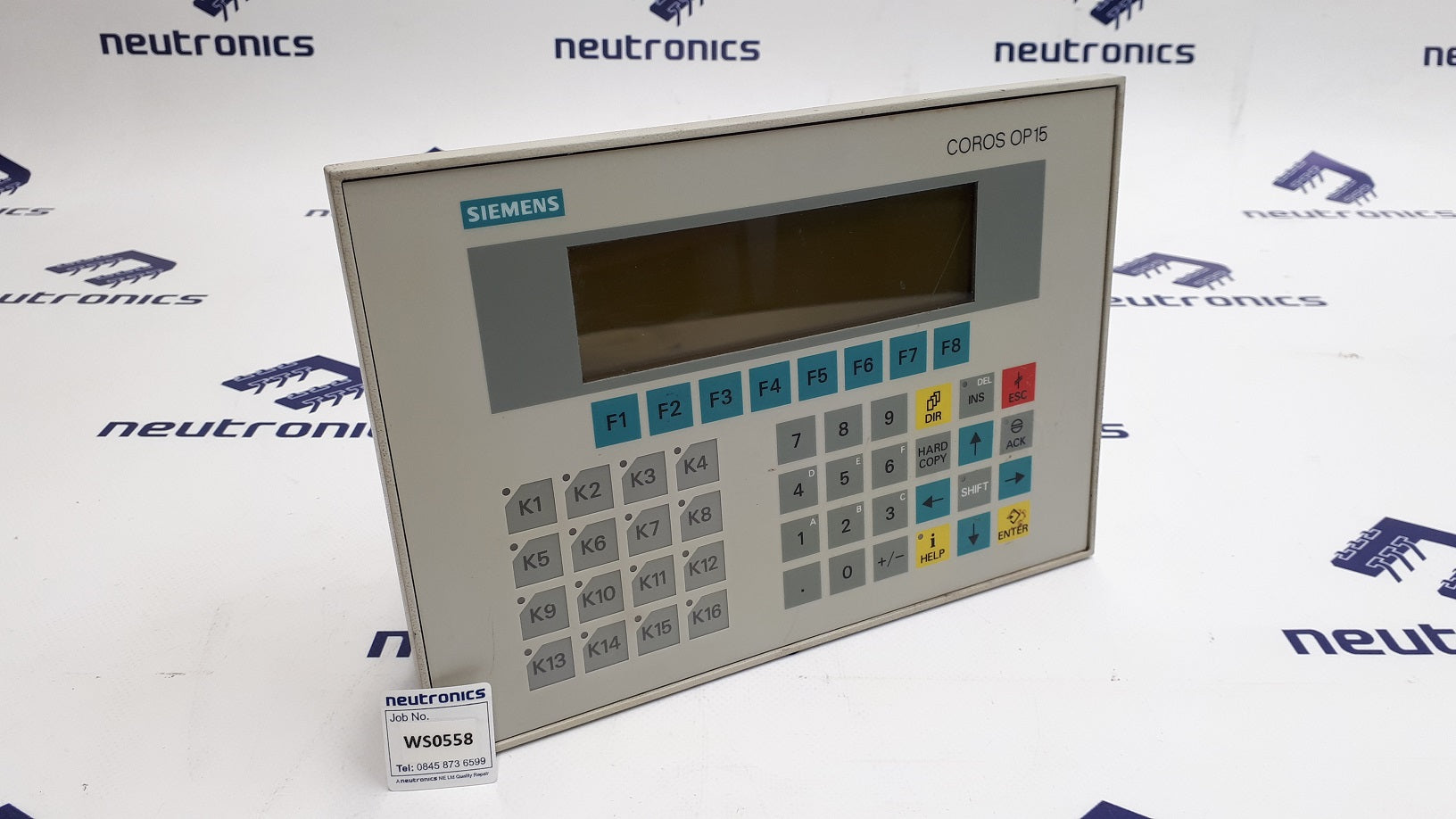 Siemens 6AV 3515-1MA20 Simatic OP15/C1 4 Line Display Operator Panel