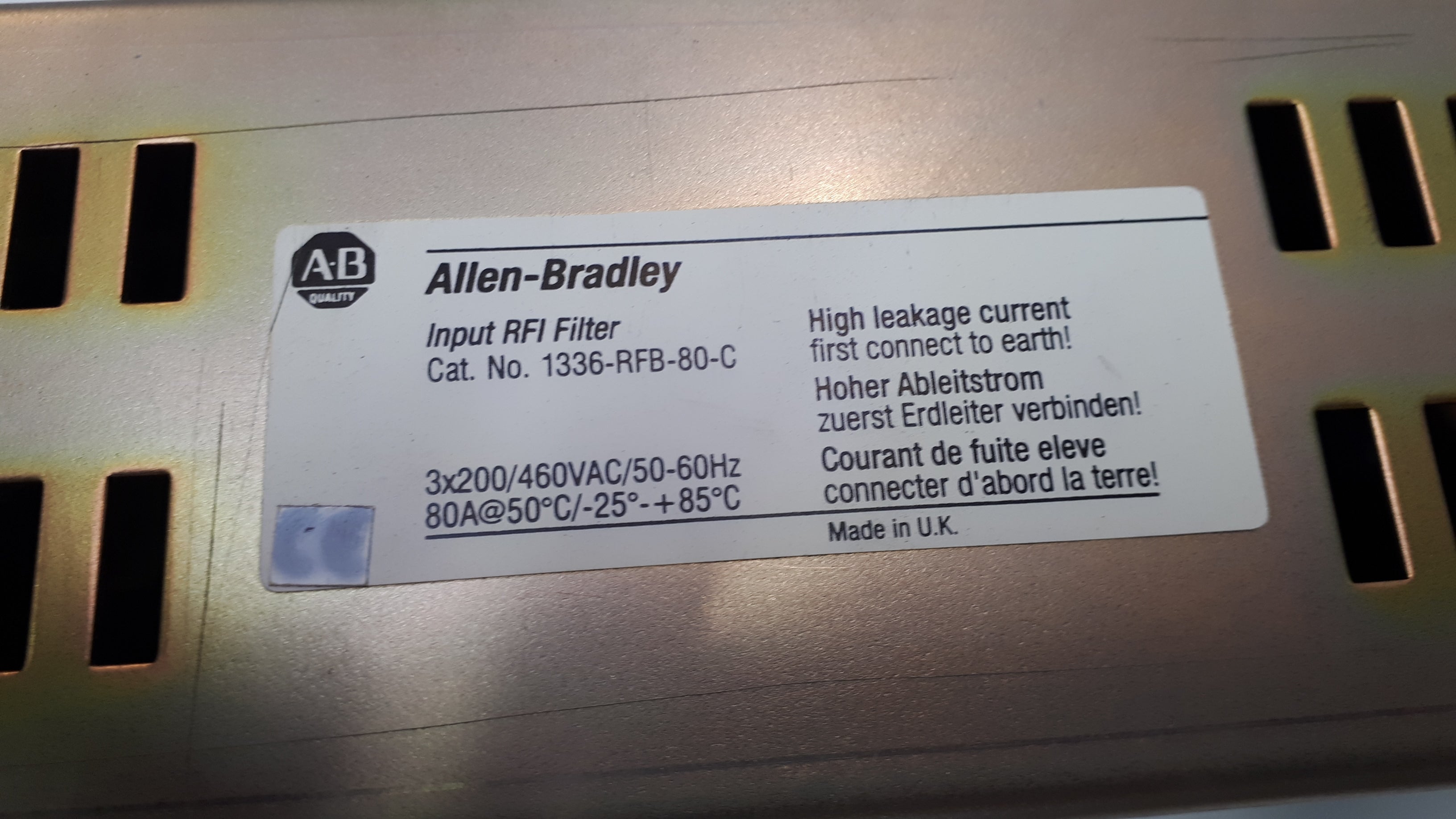 Allen-Bradley 1336-RFB-80-C RFI Filter