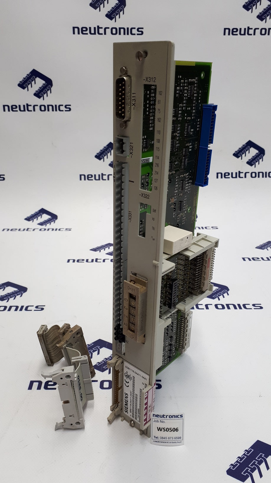 Siemens 6SN1118-0AA11-0AA1 Simodrive 611-A 1 Axis Plugin Control Card