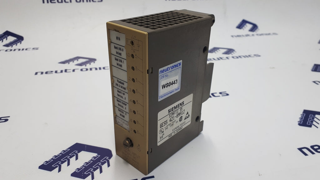 Siemens 6ES5 421-8MA12 Simatic S5 8 Channel Input Module