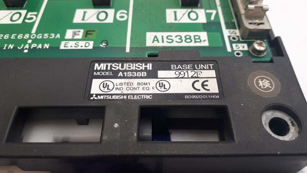 Mitsubishi A1S38B Melsec AnS/QnAS 8 Slot Rack Main Base Unit