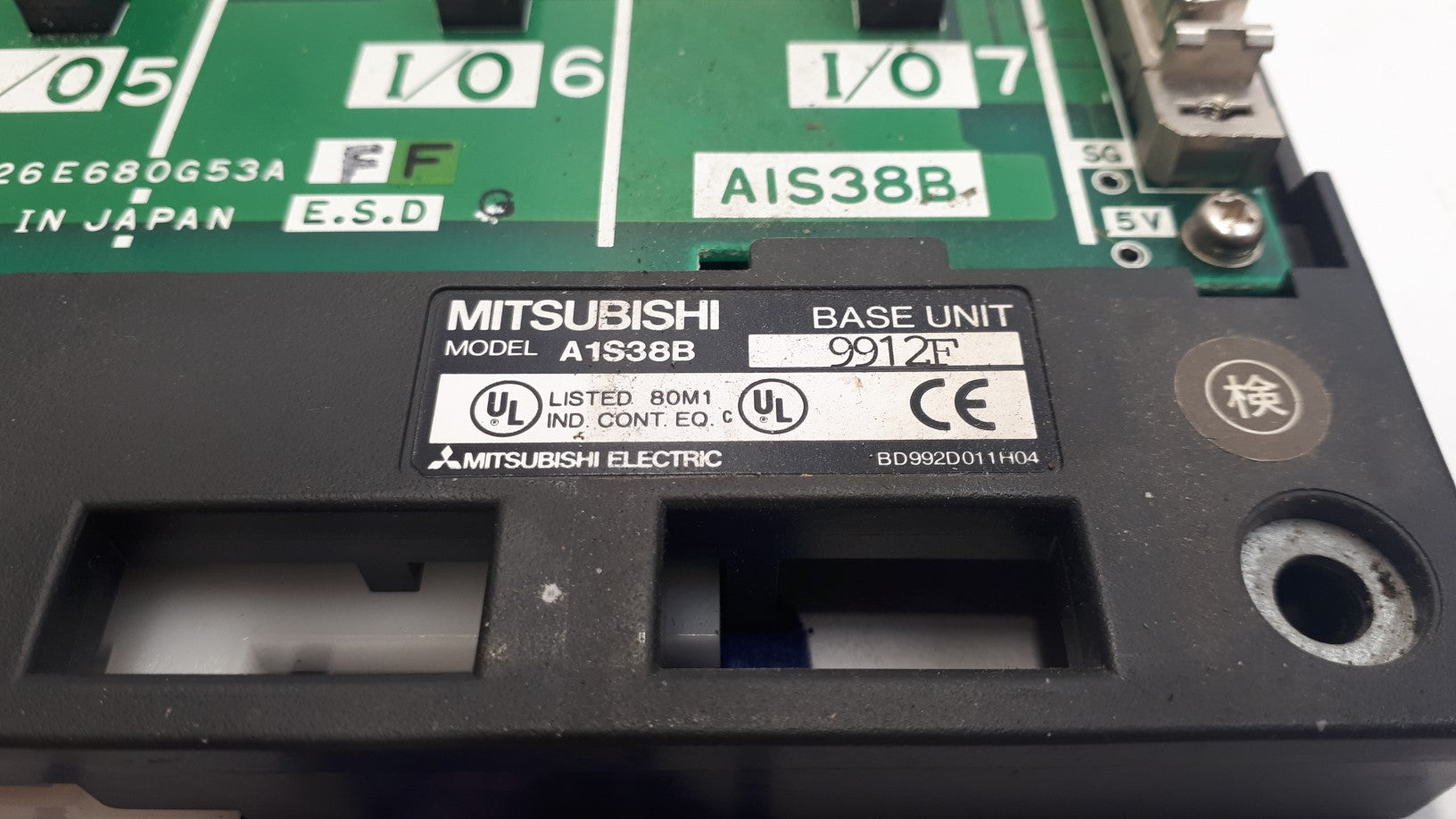 Mitsubishi A1S38B Melsec AnS/QnAS 8 Slot Rack Main Base Unit