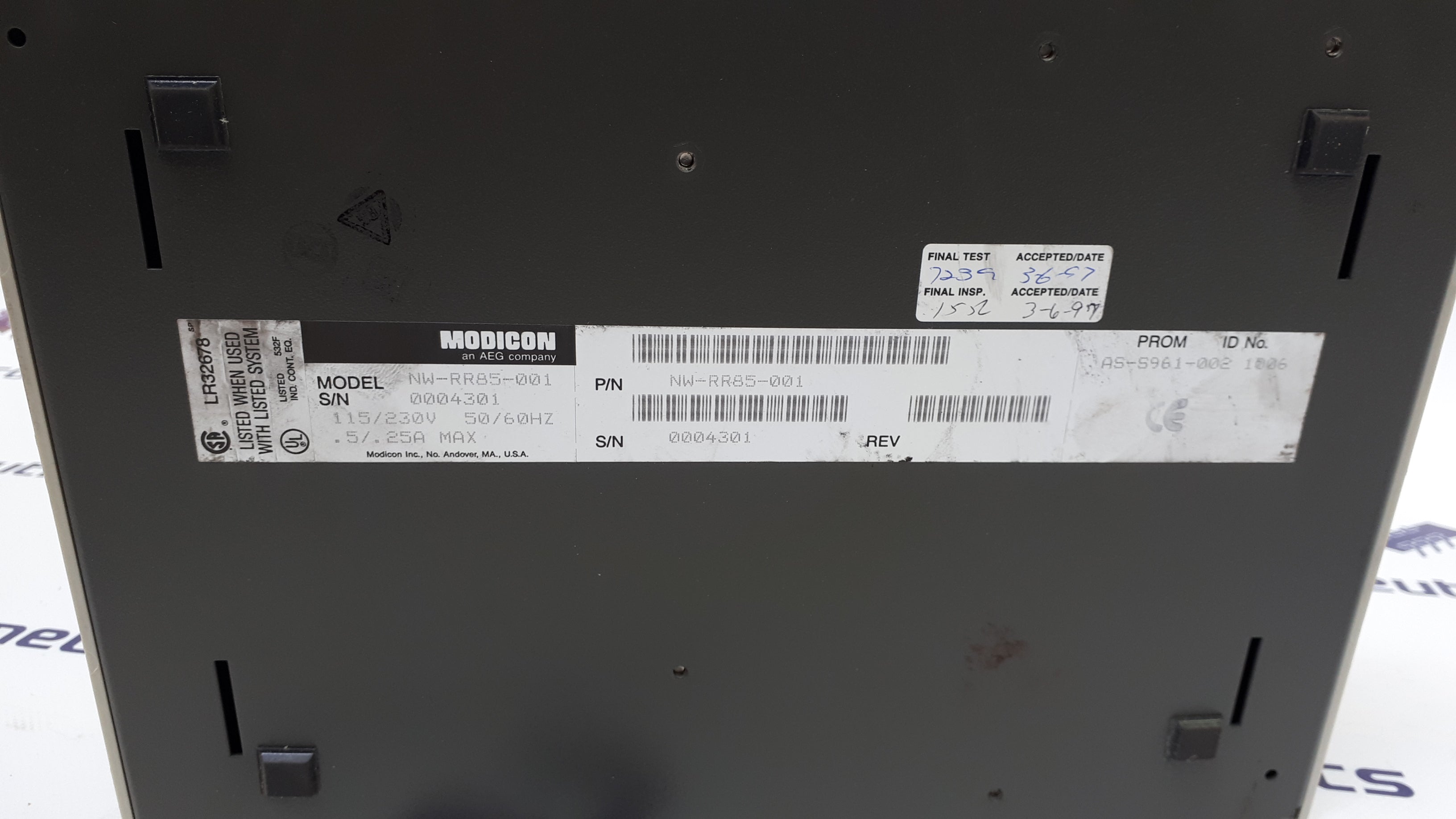 AEG/Modicon ModPlus NW-RR 85-001
