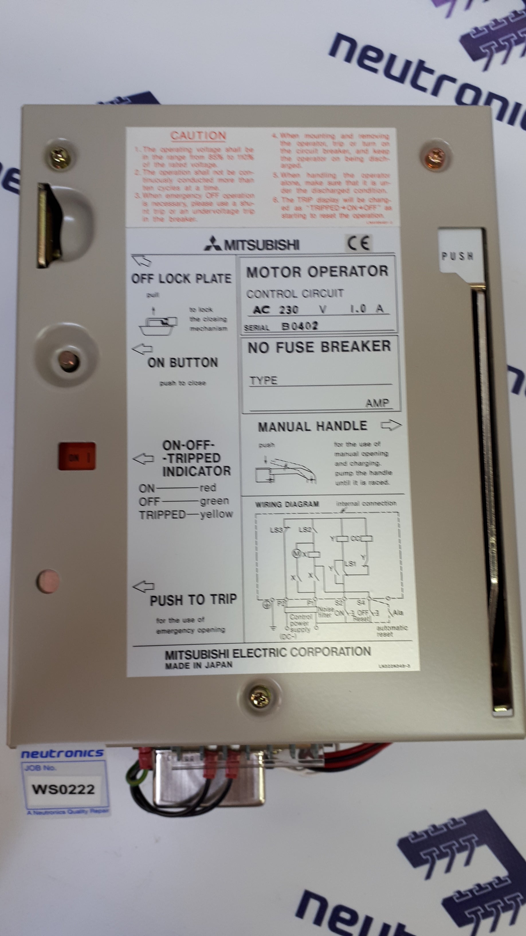 Mitsubishi Fuse Breaker