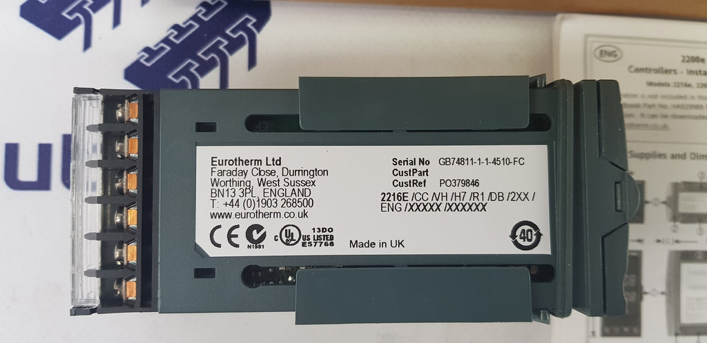 Eurotherm 2216E/CC/VH/H7/R1/DB/2XX Process Control Equipment