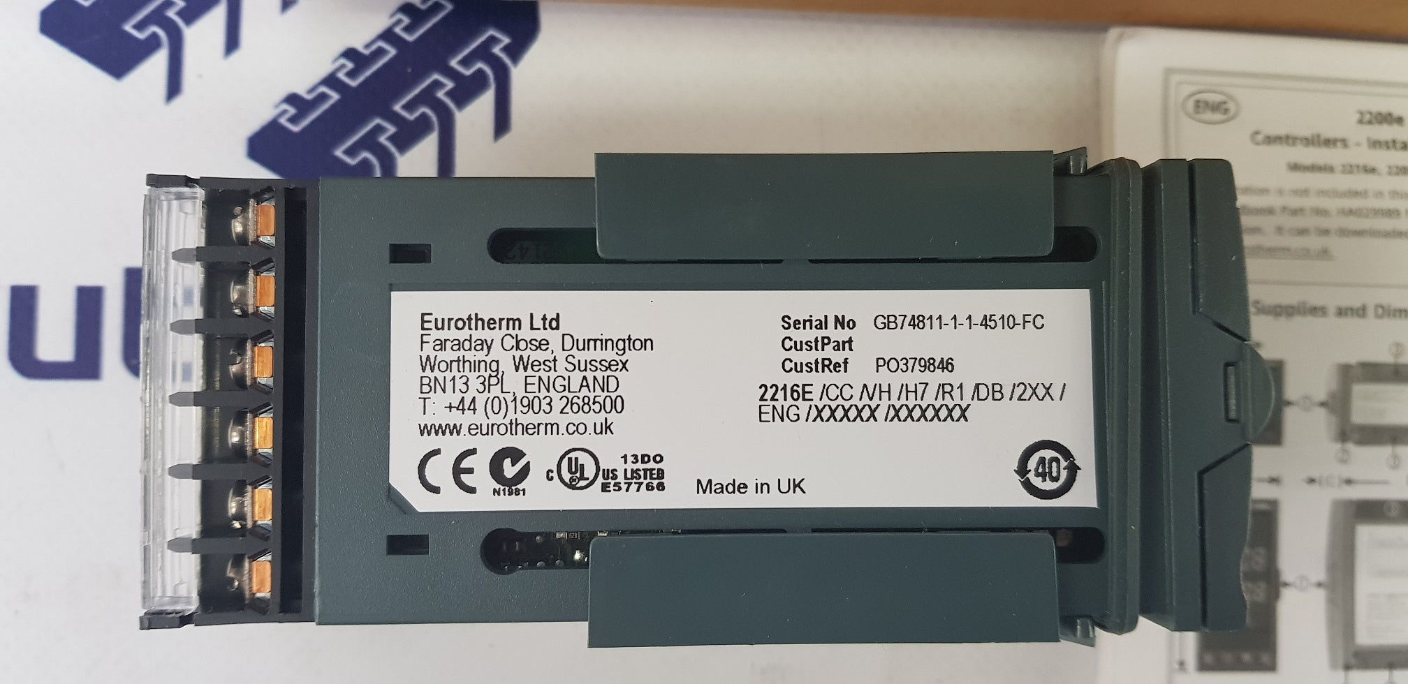 Eurotherm 2216E/CC/VH/H7/R1/DB/2XX Process Control Equipment
