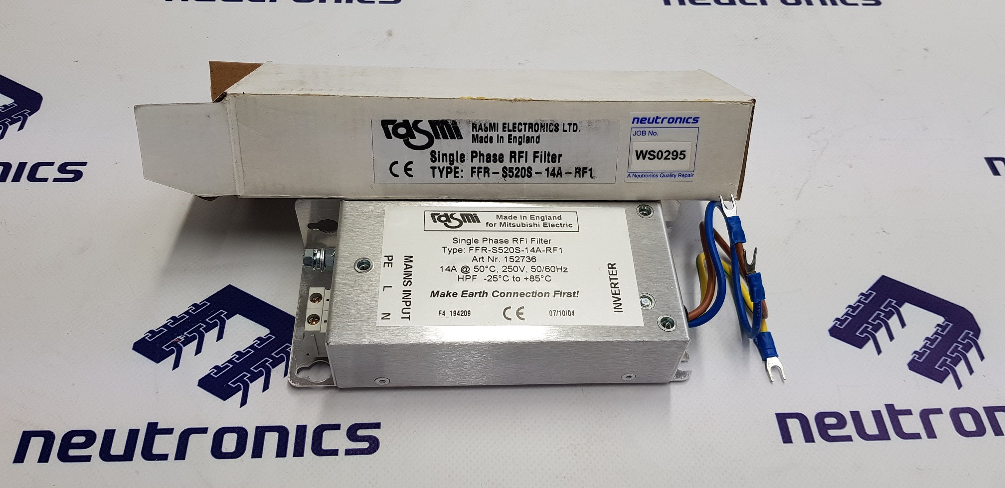 Rasmi FFR-S520S-14A-RFI Single-phase RFI Filter