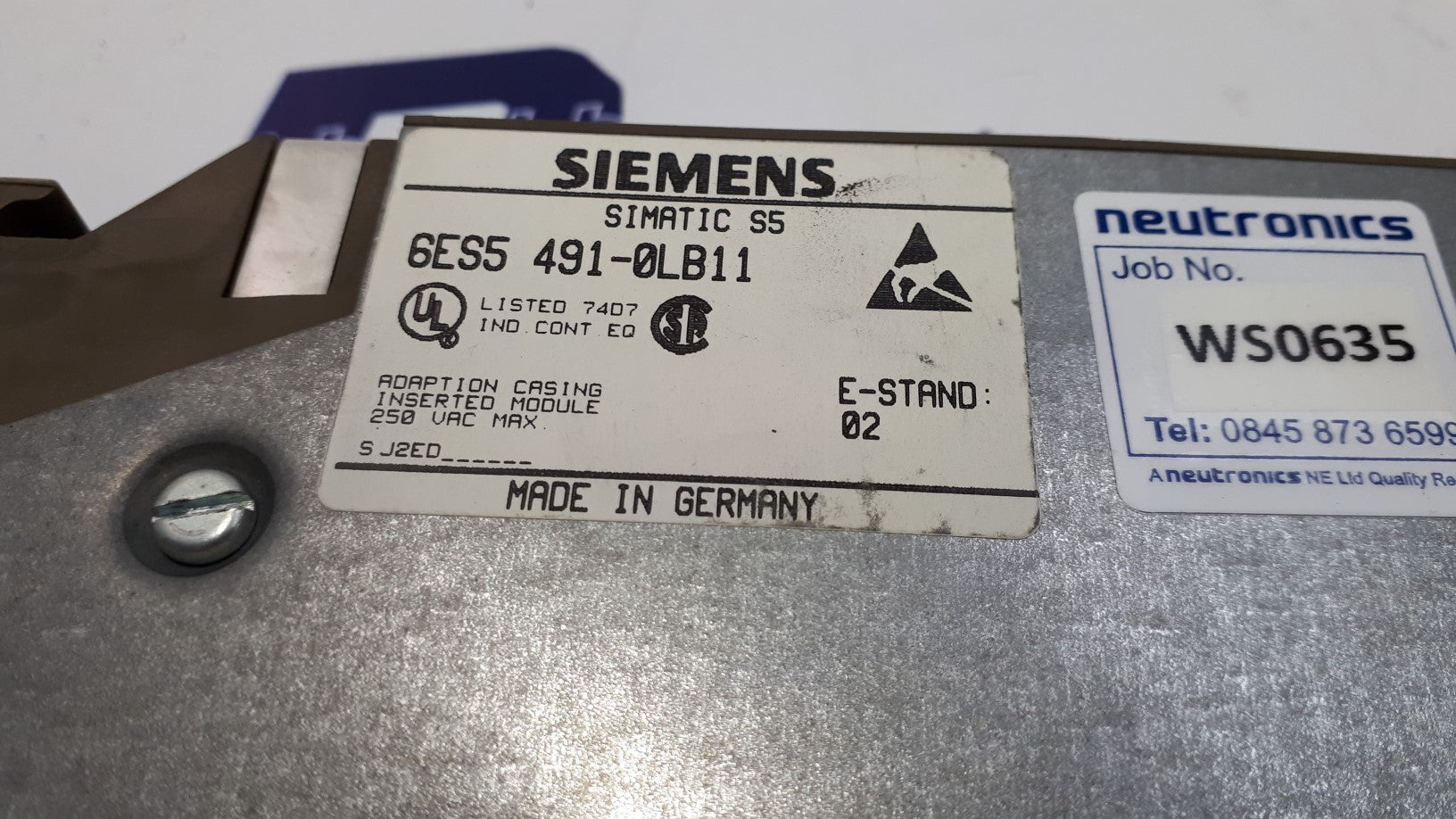 Siemens 6ES5 491-0LB11 Simatic S5 Adapter Casing