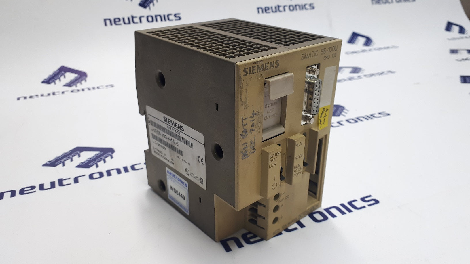 Siemens 6ES5 103-8MA03 Simatic S5-100U CPU 103 Processor Module