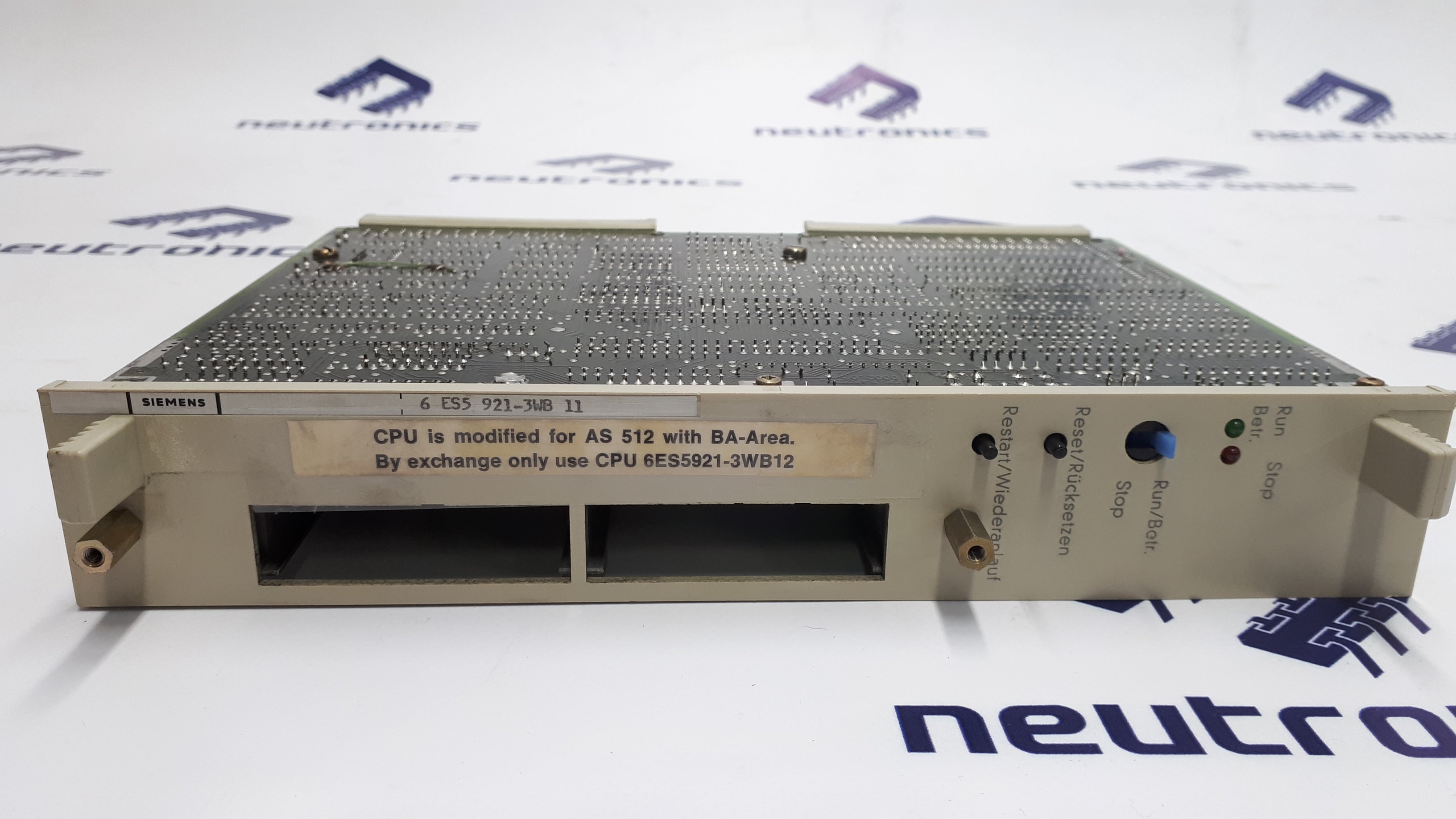 Siemens 6ES5921-3WB12 Simatic S5 CPU921 Processor Module