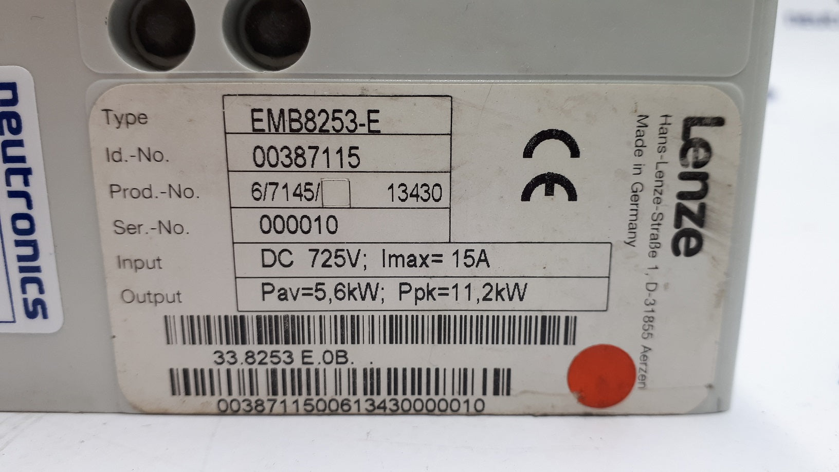 Lenze EMB8253-E Brake Unit