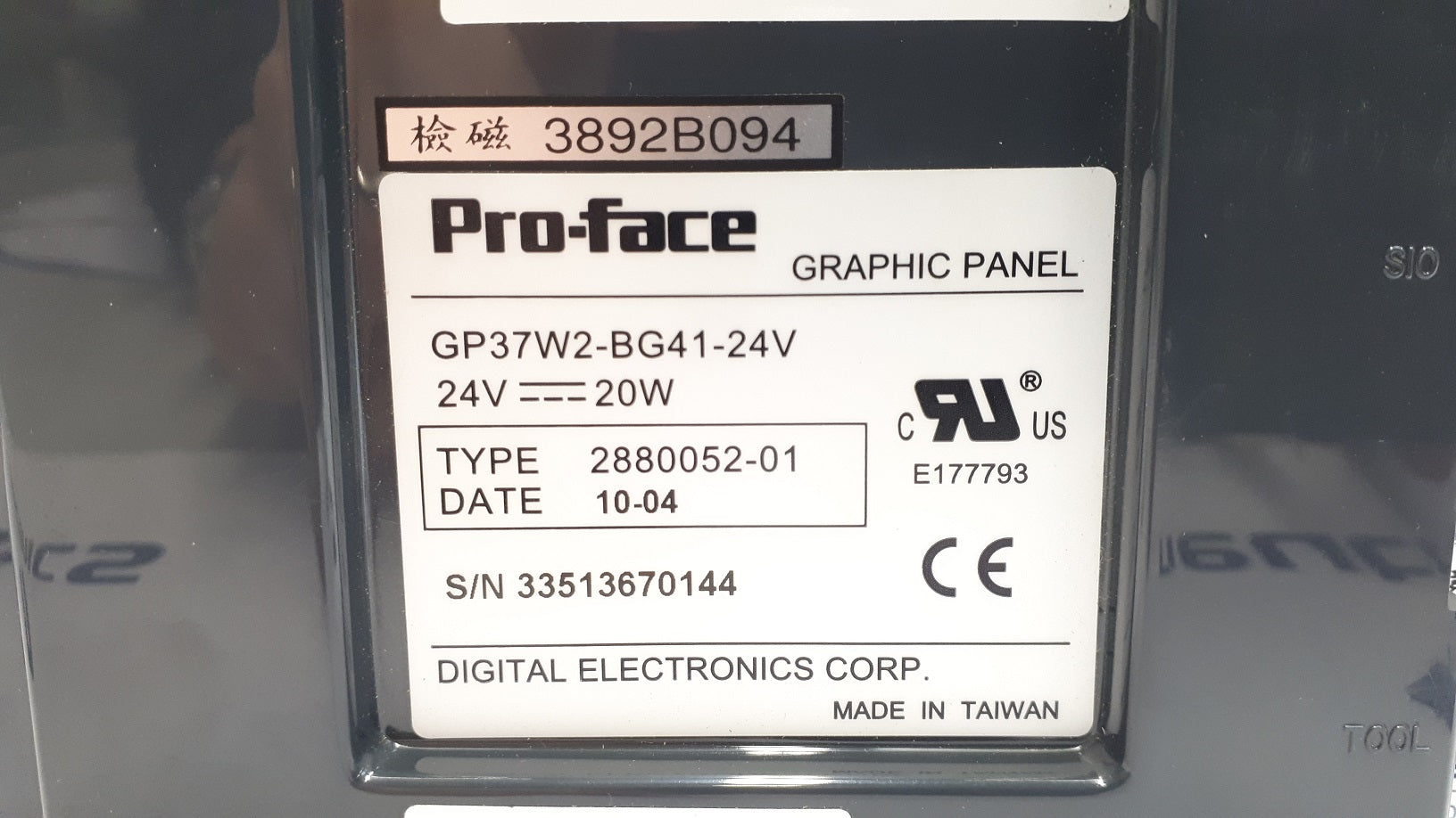Pro-Face 2880052-01 Graphic Panel