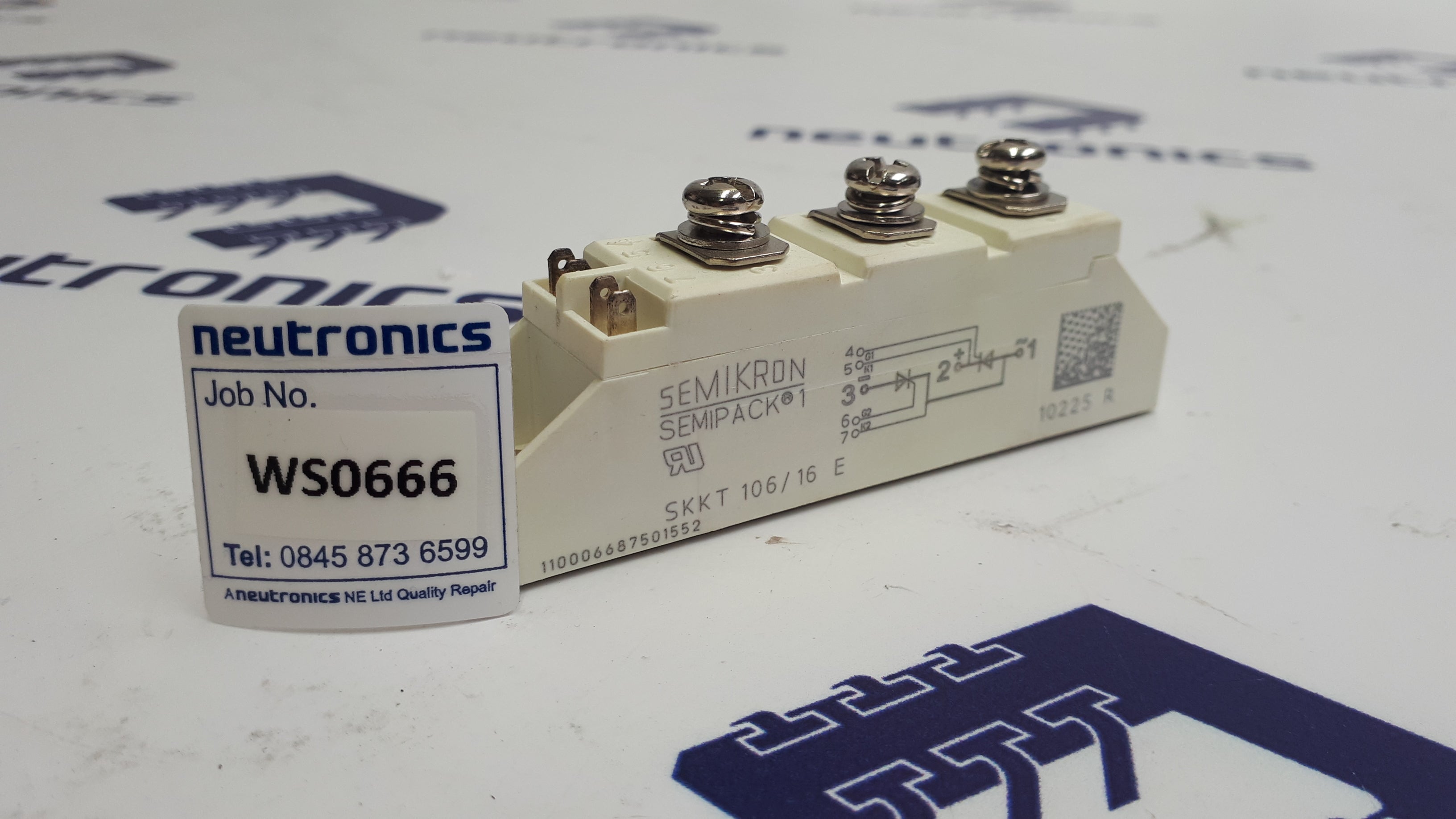 Semikron SKKT 106/16E Semipack Block (7 inputs)