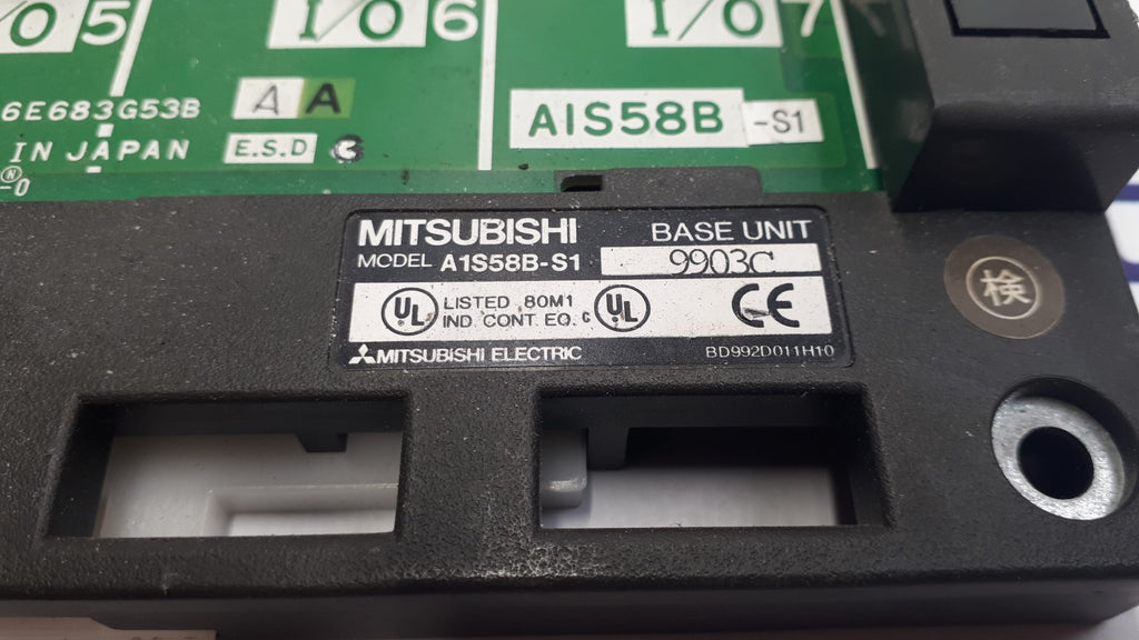 Mitsubishi A1S58B-S1 8 I/O Slot Extension Base Unit