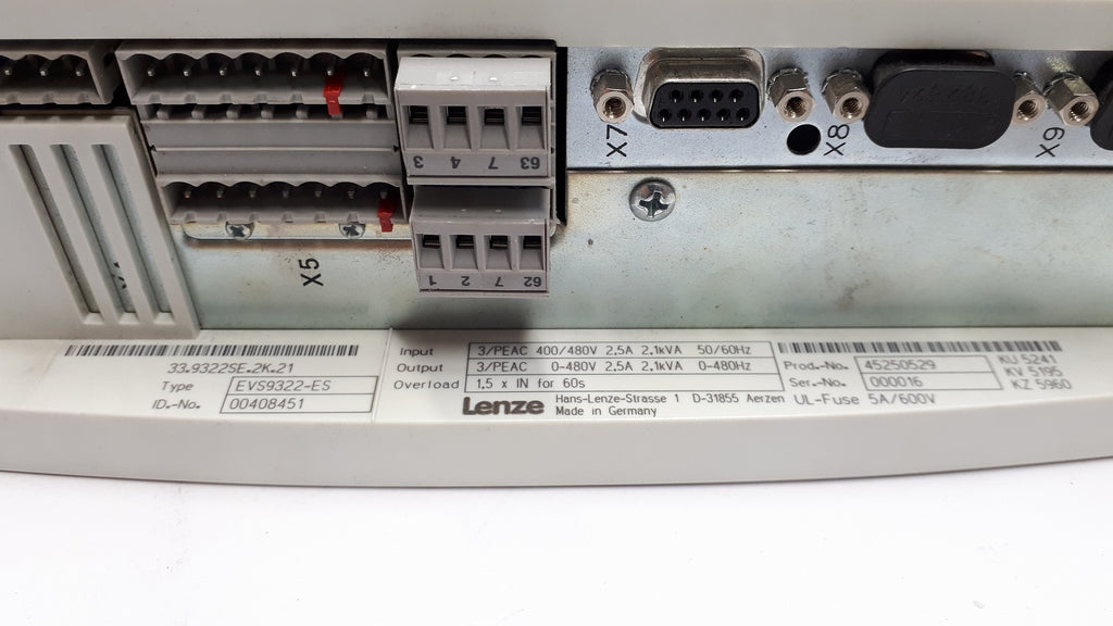 Lenze EVS9322-ES 9300 series Servo Drive