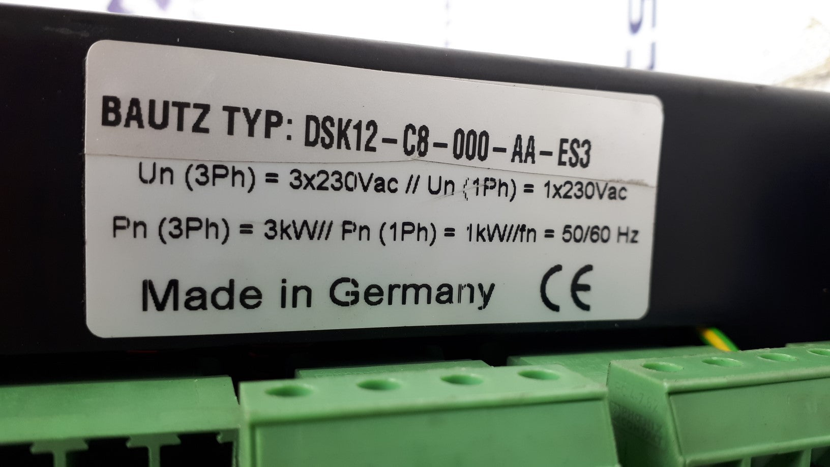Bautz DSK12-C8-000-AA DC Servo Drive