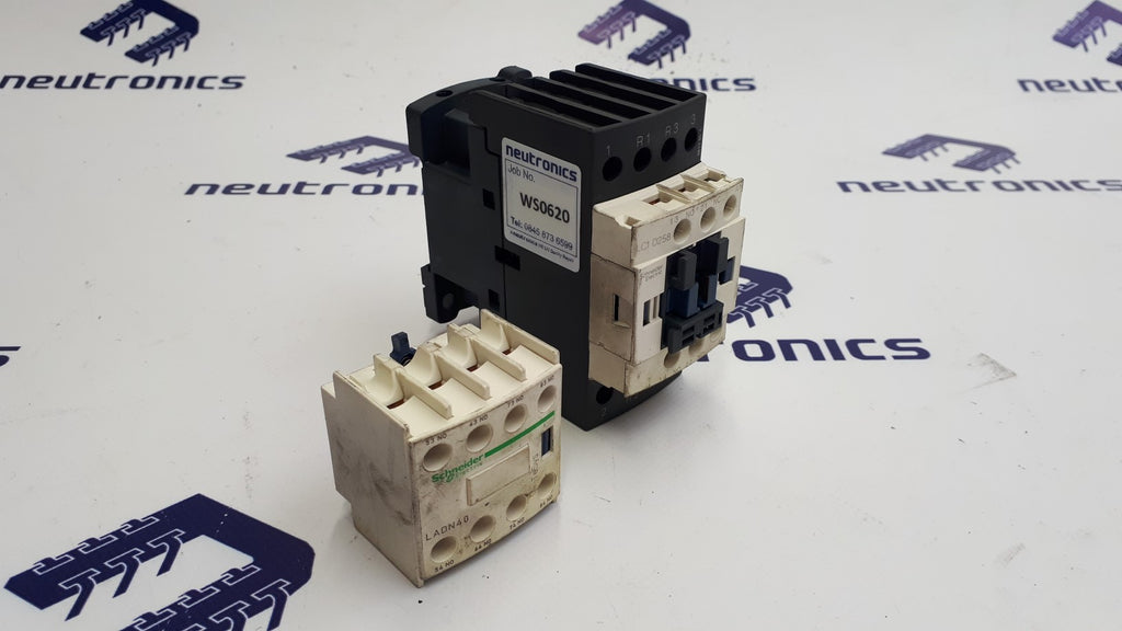 Schneider Electric LADN40 / LCI D258 Contactor and Auxilliary Block