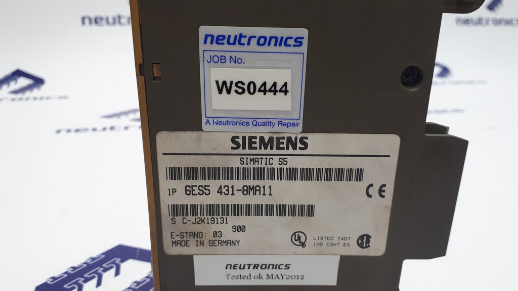 Siemens 6ES5 431-8MA11 Simatic S5 Input Module
