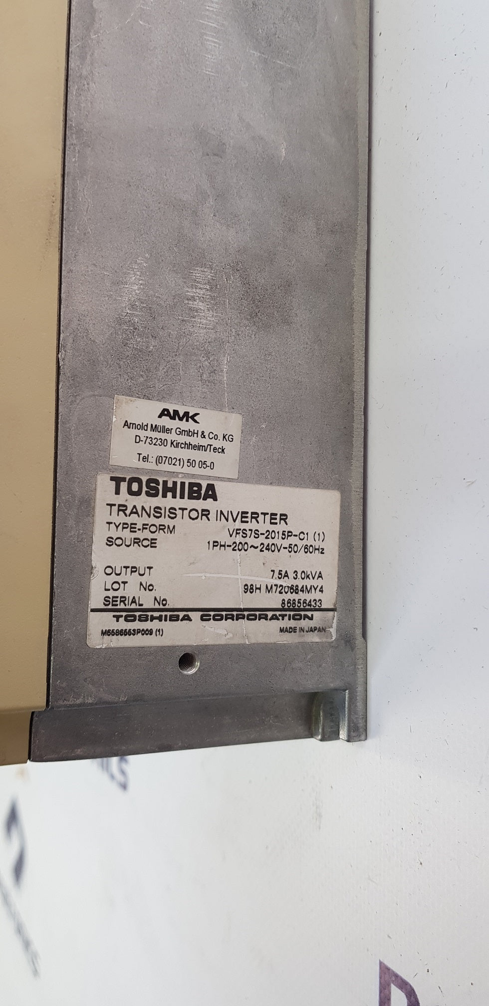 Toshiba VFS7S-2015P-C1 Inverter