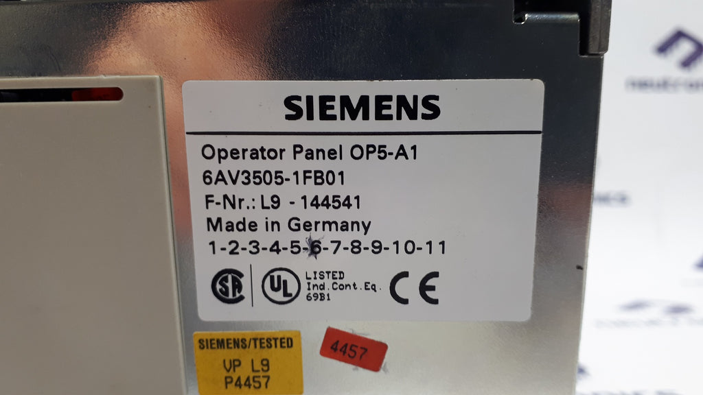 Siemens 6AV3505-1FB01 Simatic OP5/A1 HMI Operator Panel